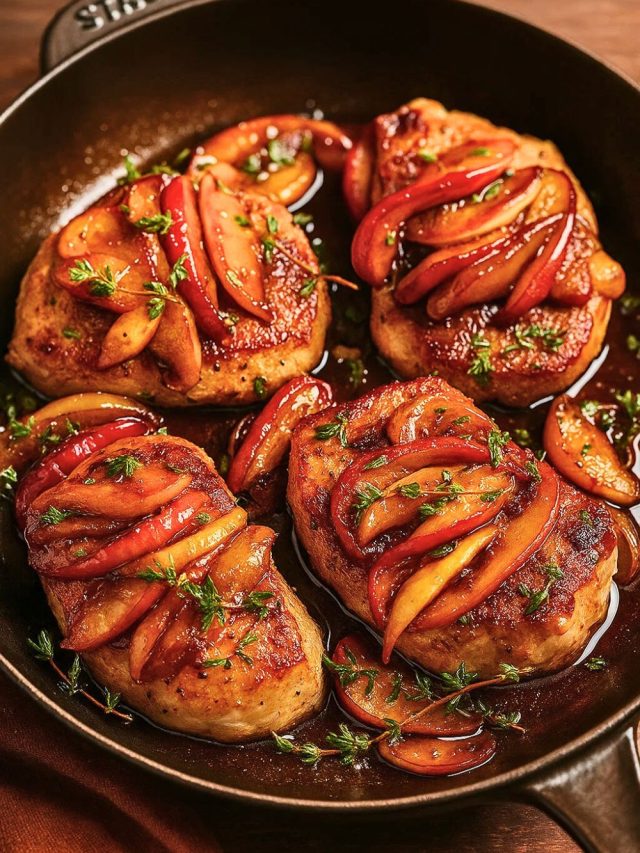 Skillet Pork Chops with Apples