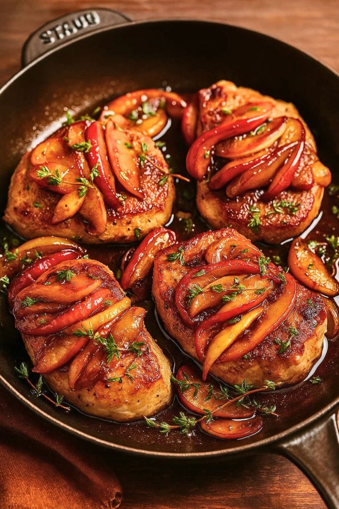 Skillet Pork Chops with Apples