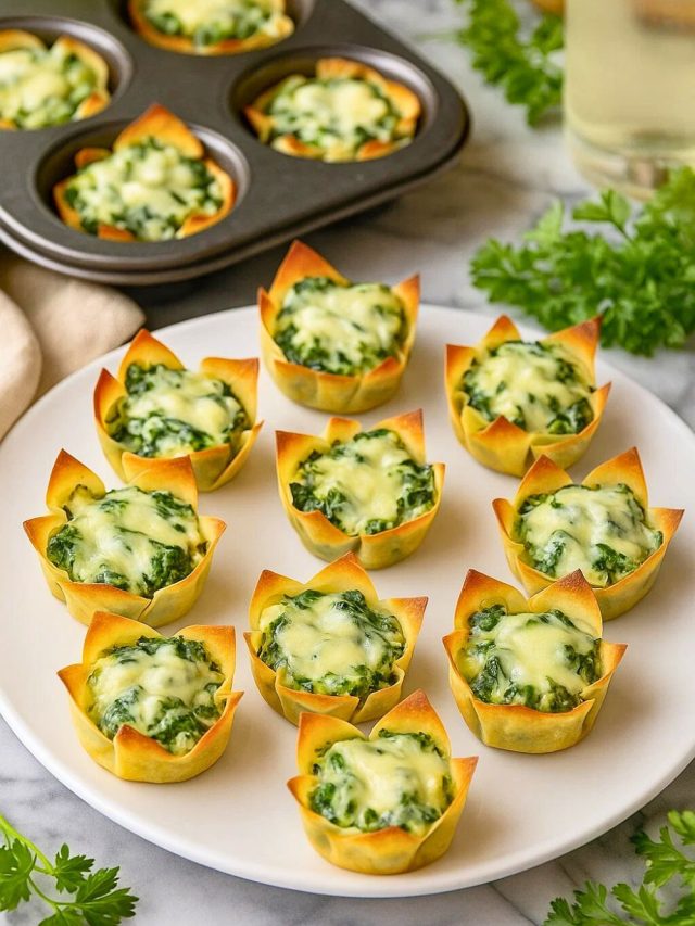 Spinach And Artichoke Cups