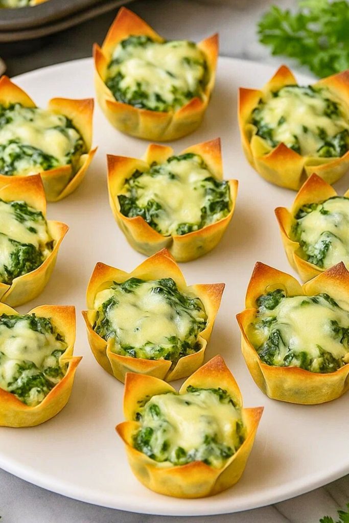 Spinach And Artichoke Cups