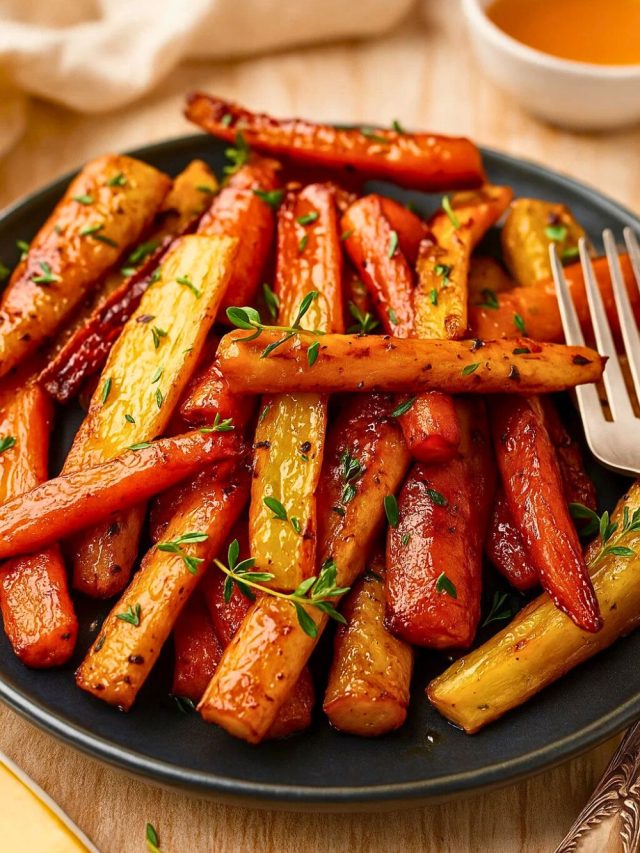 Honey Roasted Carrots & Parsnips