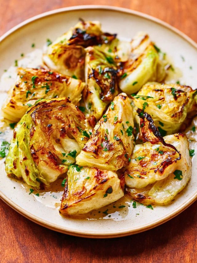 Charred Salt and Vinegar Cabbage