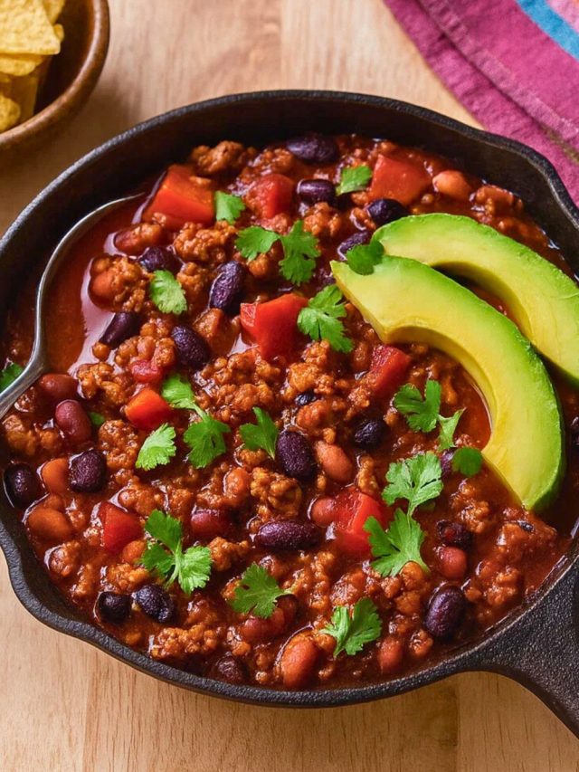 Skillet Turkey Chili