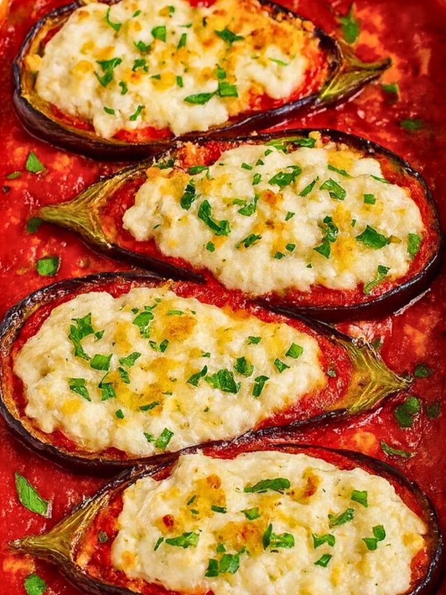 Stuffed Eggplant Parmesan